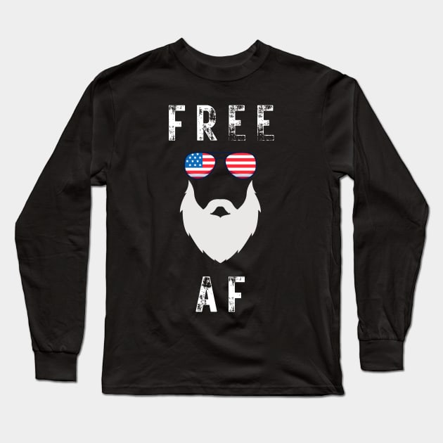 Free AF 4th of July Long Sleeve T-Shirt by AwkwardTurtle